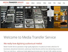 Tablet Screenshot of mediatransferservice.com